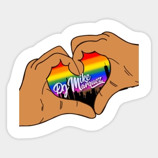 DJ Mike Marquez Pride Hands Sticker